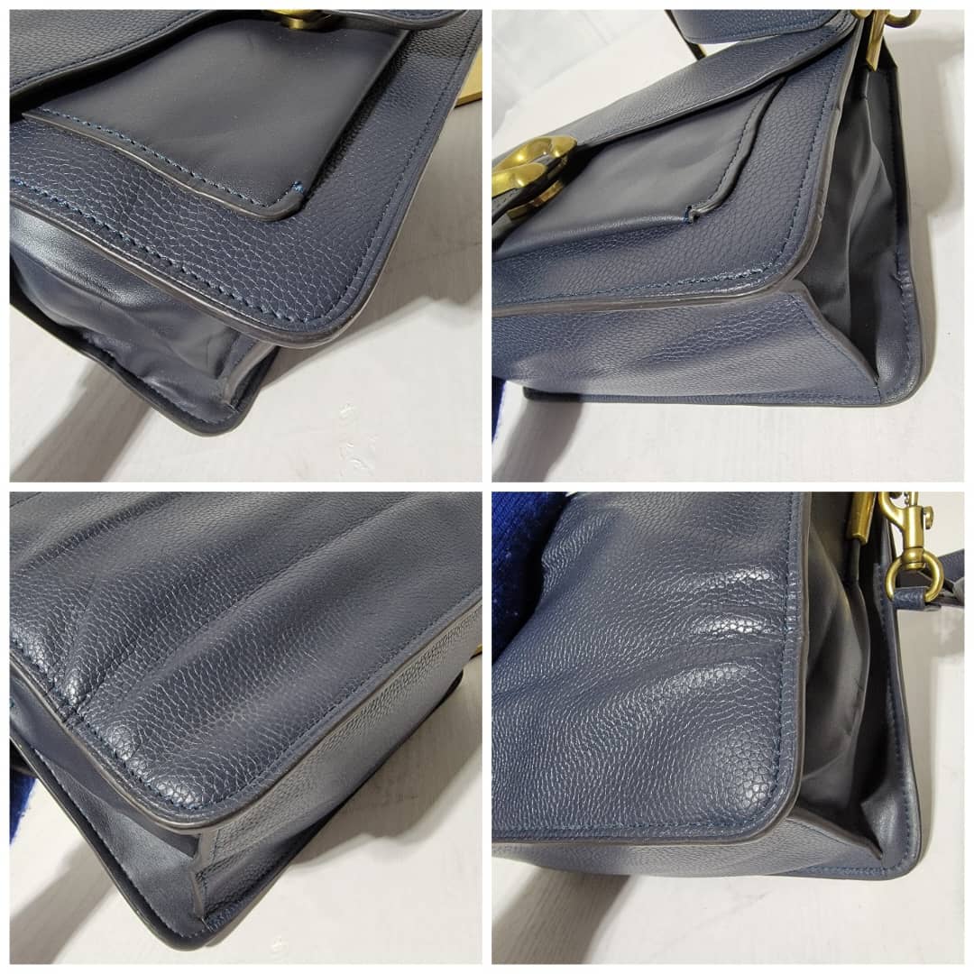 Coach C Navy Leather Tabby Crossbody Bag - Image 10