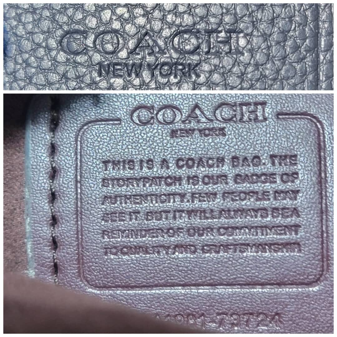Coach C Navy Leather Tabby Crossbody Bag - Image 4