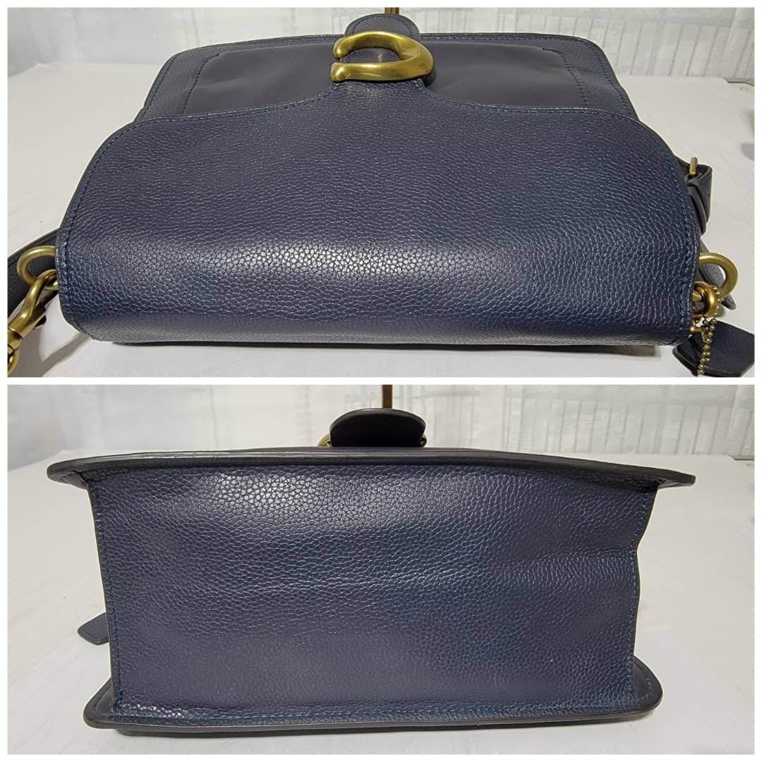 Coach C Navy Leather Tabby Crossbody Bag - Image 8