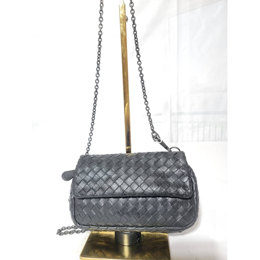 BOTTEGA VENETA Intrecciato Nappa Small Leather Crossbody Bag - Image 6