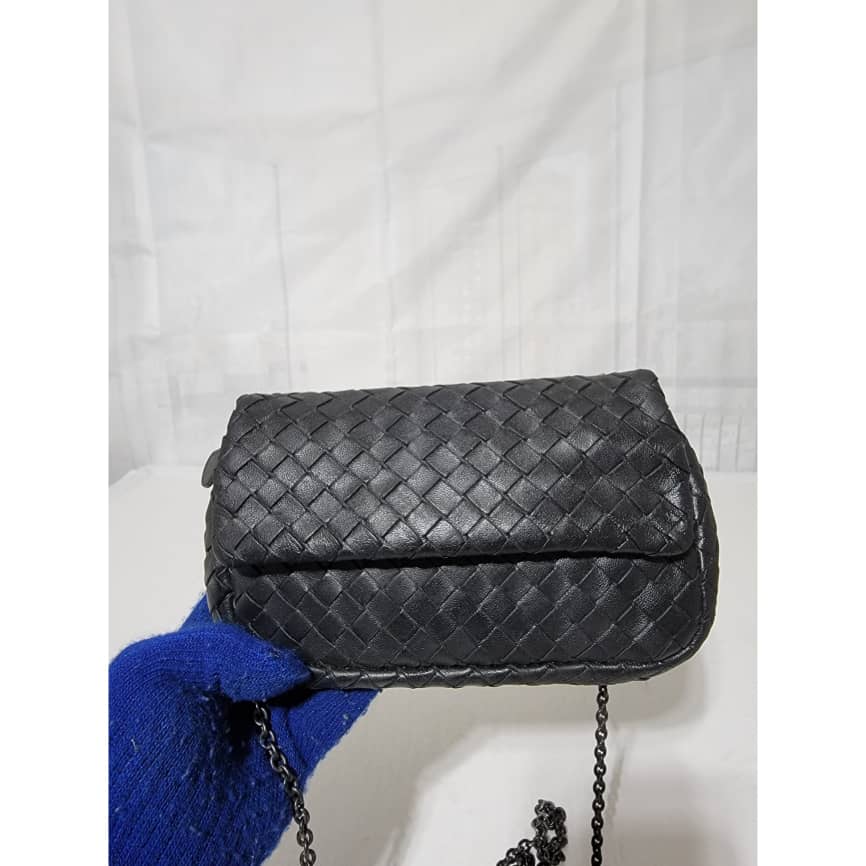 BOTTEGA VENETA Intrecciato Nappa Small Leather Crossbody Bag - Image 9