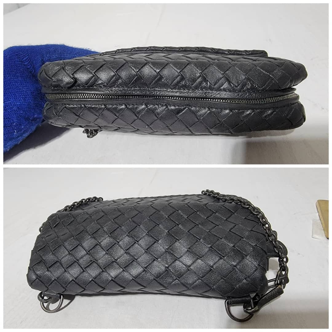BOTTEGA VENETA Intrecciato Nappa Small Leather Crossbody Bag - Image 10