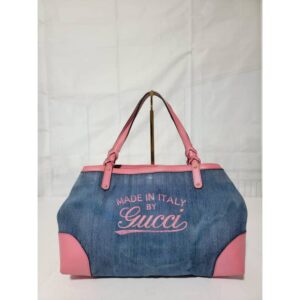 Gucci Craft Denim Tote Bag