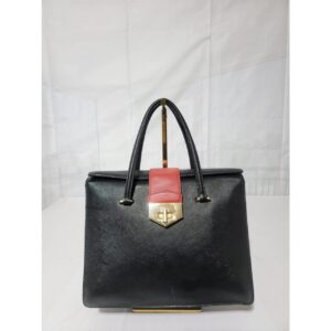 Gucci GG Supreme Canvas and Patent Leather Joy Bardot Shoulder Bag Dark Brown/Beige