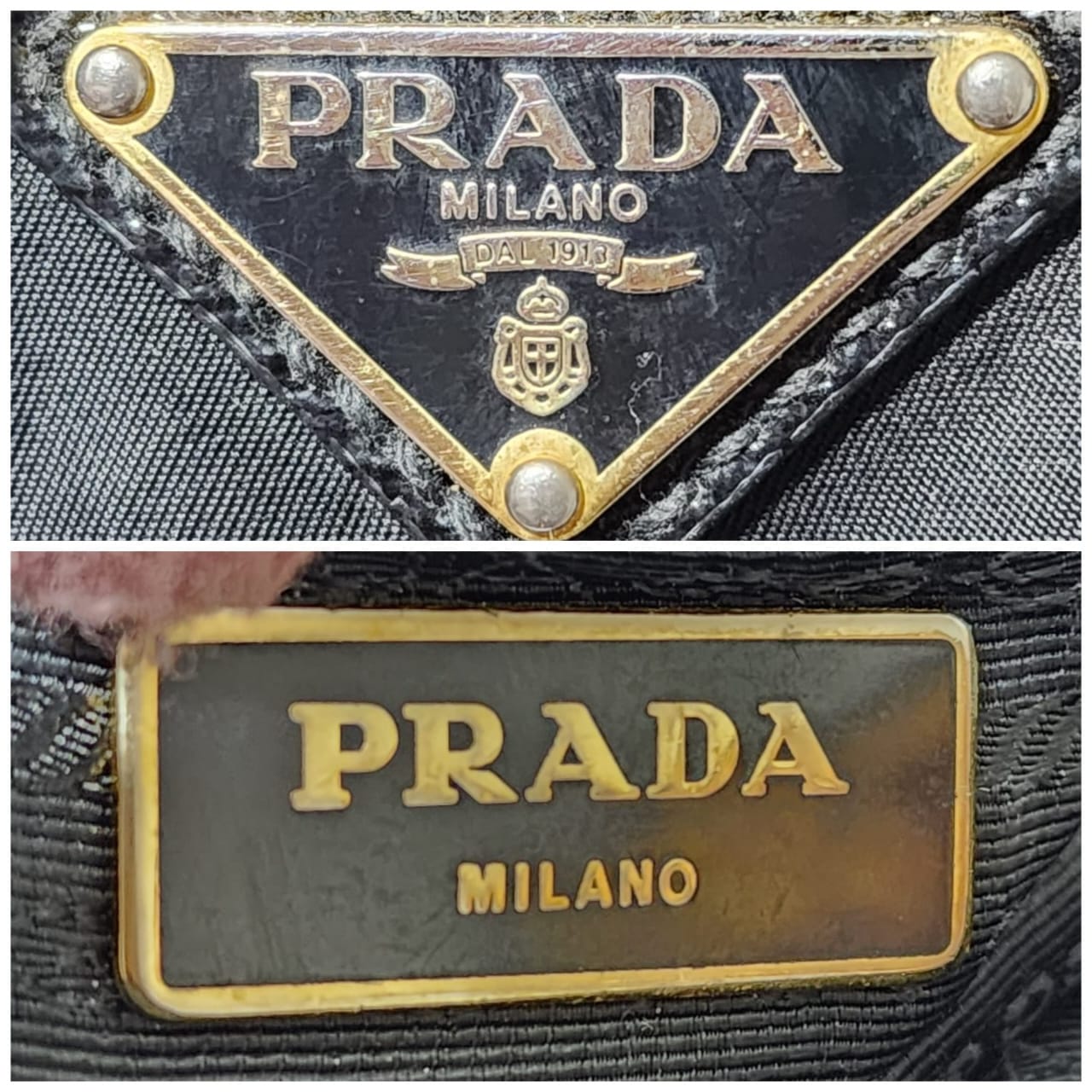 Prada Nylon and Saffiano Patent Leather Promenade Bag Black - Image 4