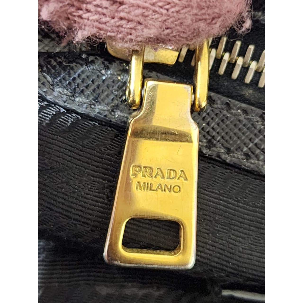 Prada Nylon and Saffiano Patent Leather Promenade Bag Black - Image 9