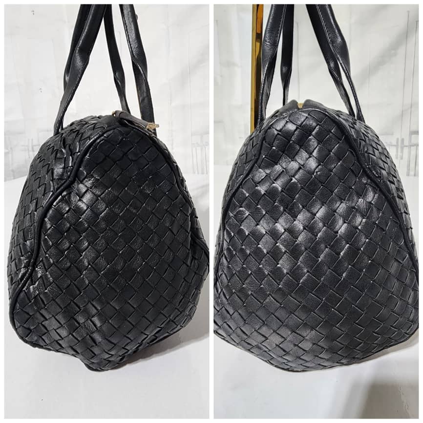 BOTTEGA VENETA Nappa Intrecciato Nero Bag Black - Image 7