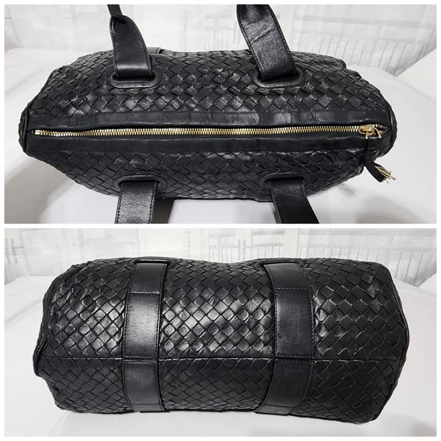 BOTTEGA VENETA Nappa Intrecciato Nero Bag Black - Image 8