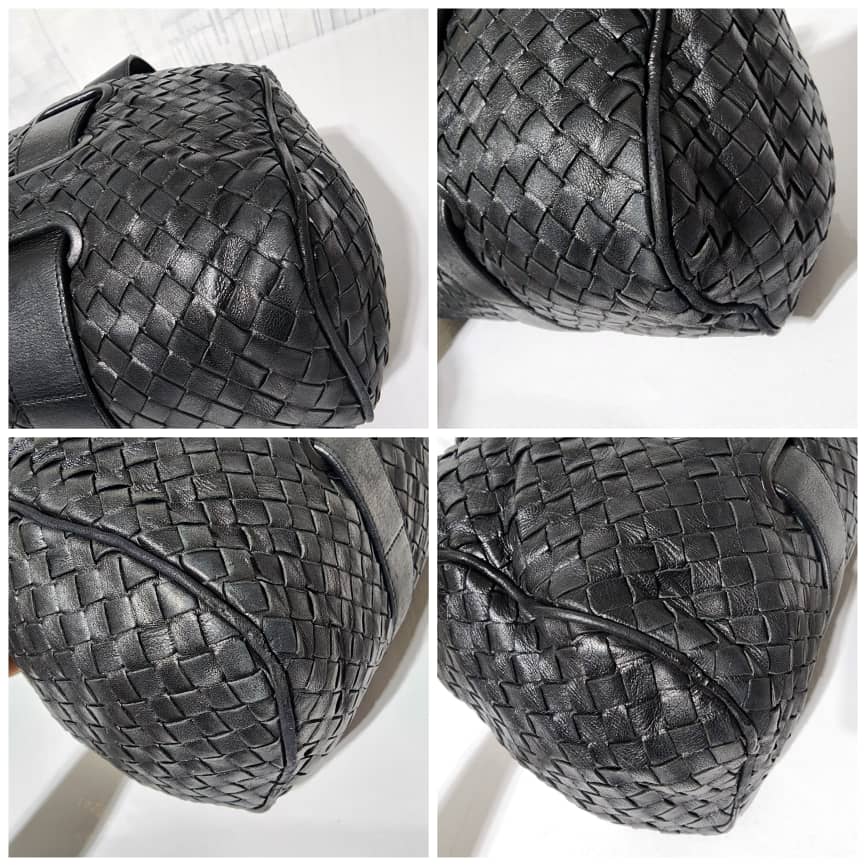 BOTTEGA VENETA Nappa Intrecciato Nero Bag Black - Image 11