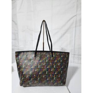 Fendi Multicolored Zucca Coated Canvas Large Roll Tote Bag