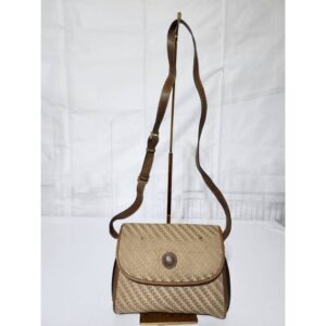 Gucci Vintage GG Jacquard Crossbody Bag Brown/Beige
