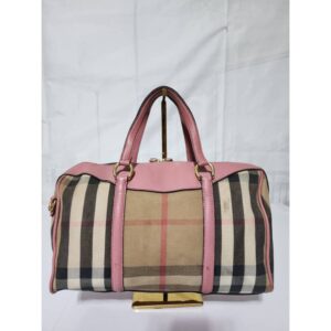 Burberry House Check Alchester Medium Shoulder Bag Pink/Beige