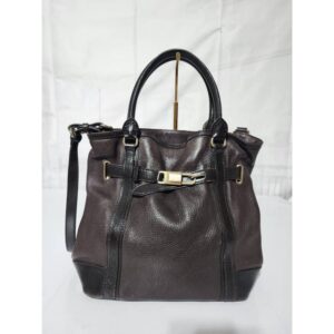Burberry Leather Golderton Tote Bag Brown