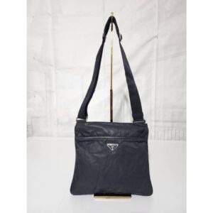 PRADA Tessuto Nylon Messenger Bag Dark Navy Blue