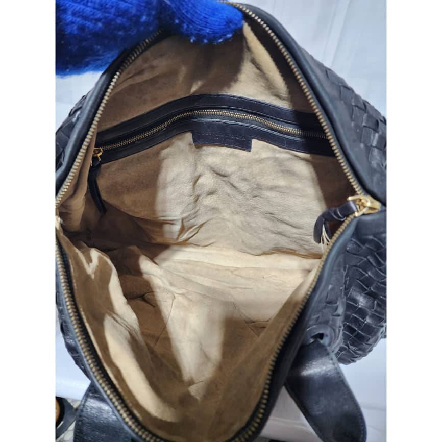 BOTTEGA VENETA Nappa Intrecciato Nero Bag Black - Image 12