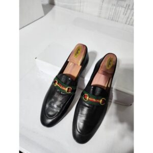 Gucci Horsebit Leather Loafer Black Size 41