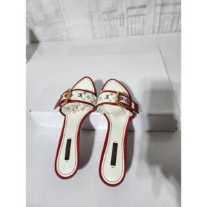 LOUIS VUITTON Monogram Canvas Slides White/Multicolored Size 39.5