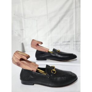 Gucci Horsebit Leather Loafers Black Size 37