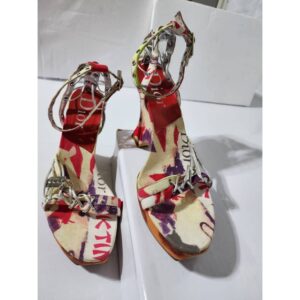 Christian Dior John Galliano O VICTIM Wedge Sandals Multicolored Size 40.5