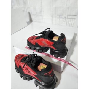 Prada Cloudbust Thunder Sneakers Red and Black Size 41