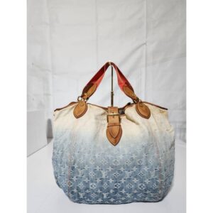 LOUIS VUITTON Limited Edition Denim Monogram Denim Sunbeam Bag Blue/Beige