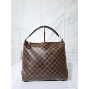 LOUIS VUITTON Damier Ebene Portobello PM Brown